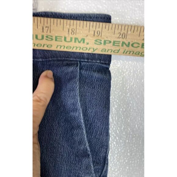 Lee Platinum Label Jeans Womens 18 Blue Denim‎ Stretchy No Gap Waist Band Mom - Picture 4 of 13